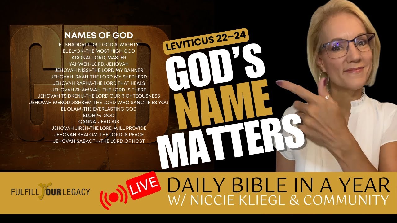 LEVITICUS 22–24: Honoring God’s Name in Worship, Time, and Community