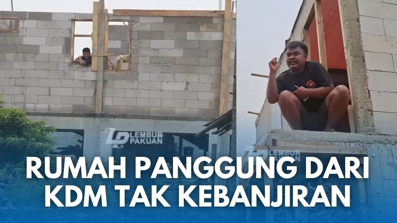 PENAMPAKAN RUMAH PANGGUNG KANG DEDI DI KARAWANG! Isi Rumah Tak Kebanjiran, Sayang Belum Jadi