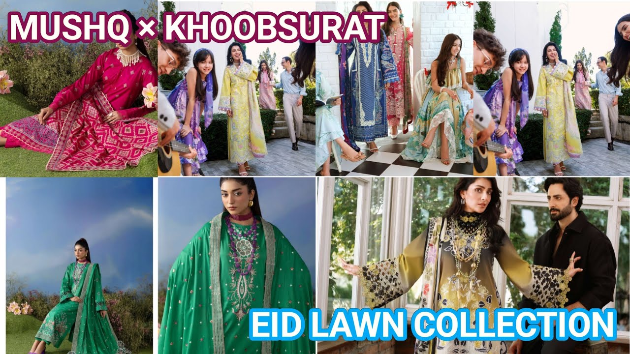 Mushq x Khoobsurat Embroidered Eid Lawn Collection 2026 | Latest Luxury Unstitched Designs #foryou 