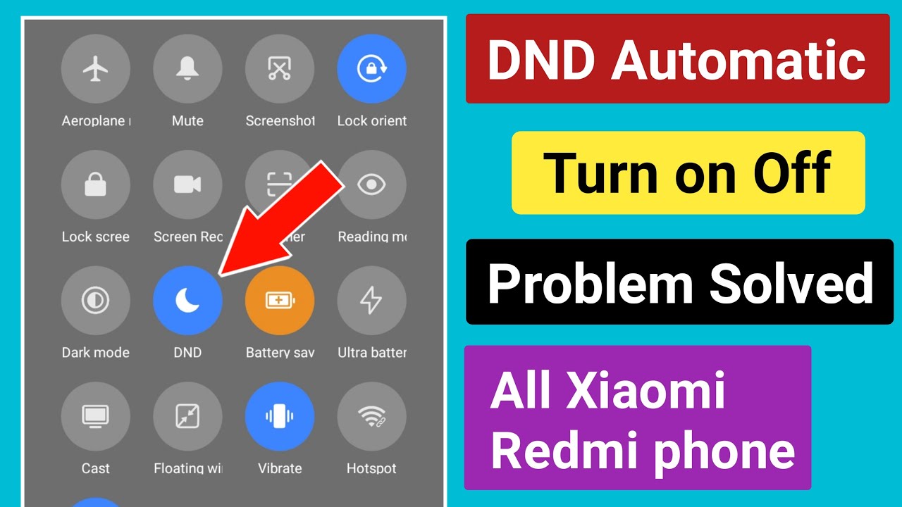 DND mode Automatic Turn on Problem Solve on All Xiaomi Redmi.Do Not Distrub mode auto Start Solution