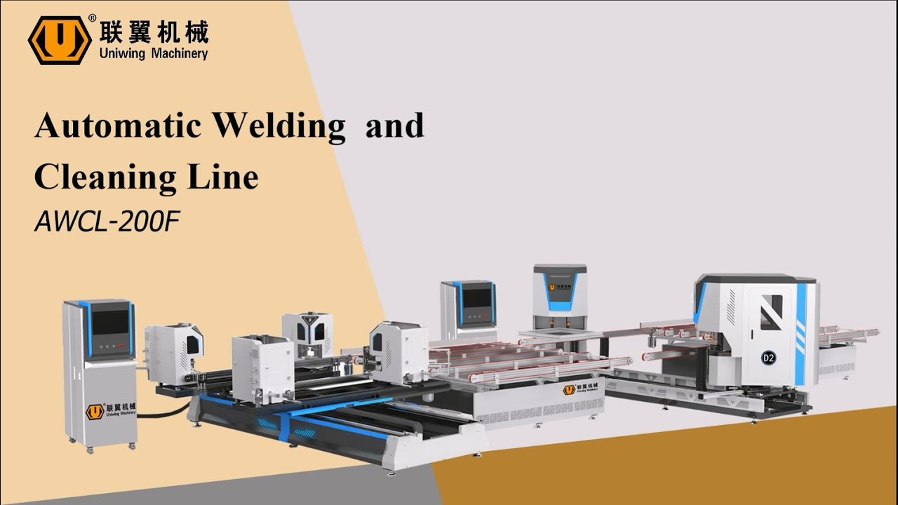 AWCL-200F uPVC Window Automatic Welding and Cleaning Line P010204