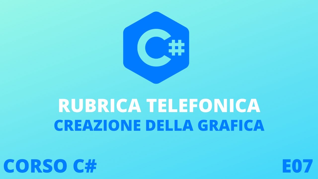 COME CREARE UN PROGRAMMA DA ZERO IN C# - E07