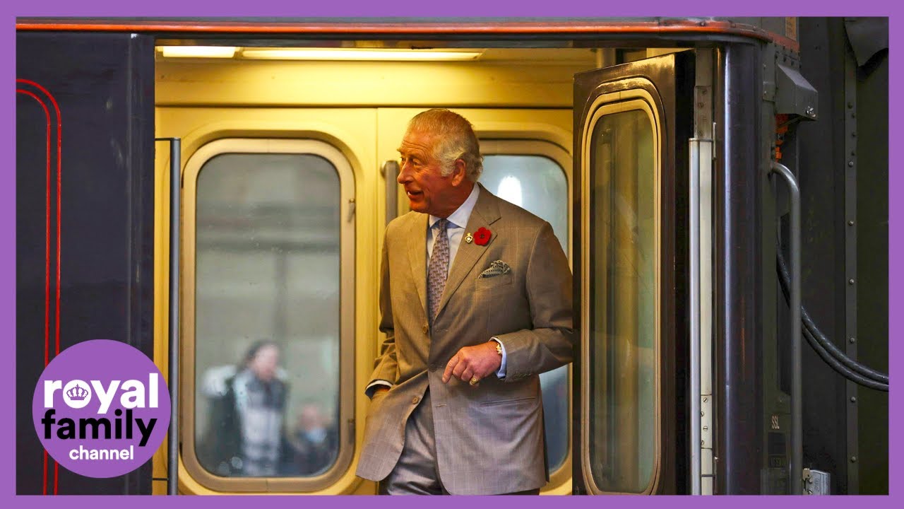 Prince Charles Arrives in Newcastle by Train