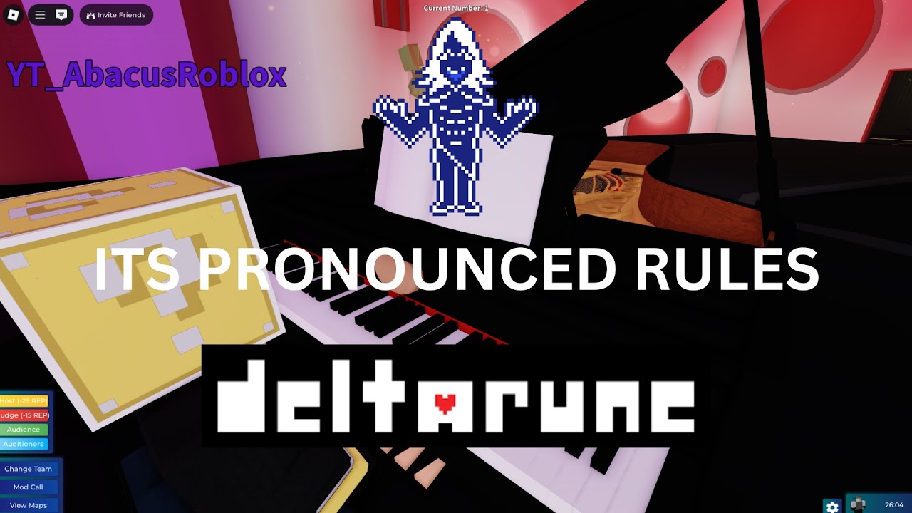 Its Pronounced Rules (Piano) // Deltarune Roblox Got Talent [SHEETS]