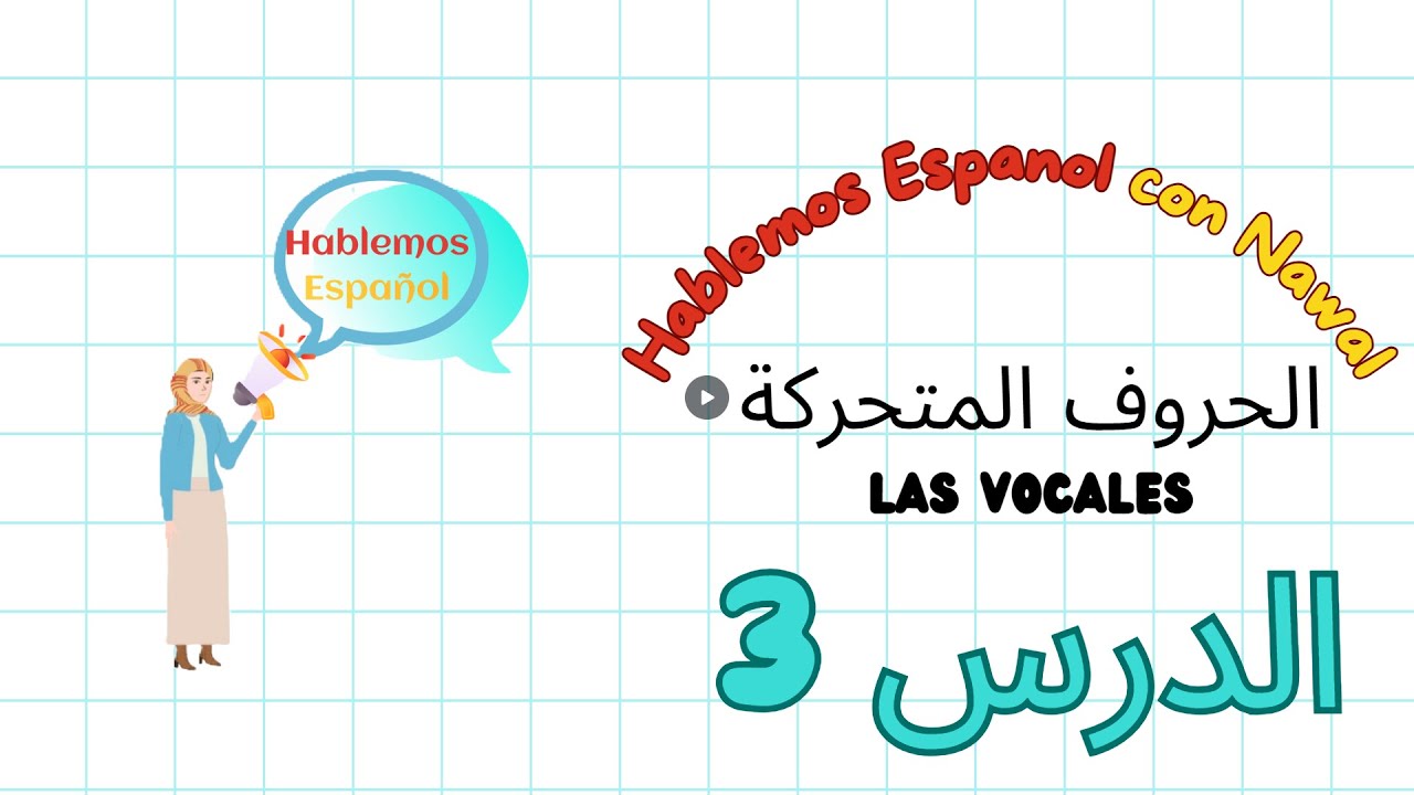 Vocales - حروف المتحركة باللغة الاسبانية - تعلم اللغة الاسبانية من الصفر