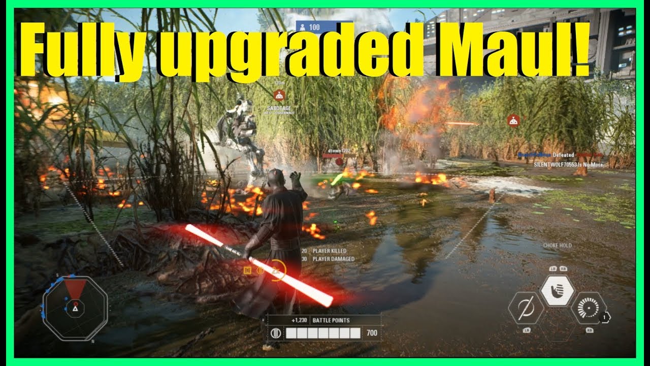 Star Wars Battlefront 2 - Slaughtering heroes with Darth Maul! | Nice maul killstreak!