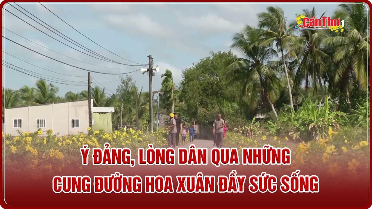 Ý Đảng, lòng dân qua những cung đường hoa xuân đầy sức sống | CT-TDT