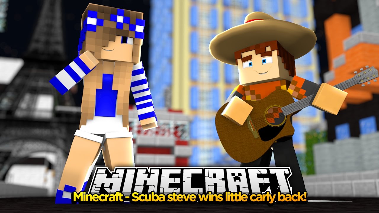 Minecraft - SCUBA STEVE WIN'S LITTLE CARLY BACK!!!