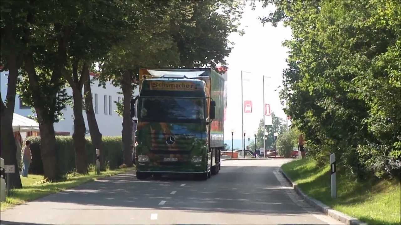 Herpa Sommerfest 2011: Abfahrt der Showtrucks