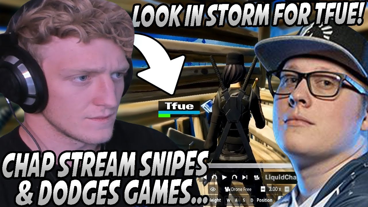 Tfue Gets ANNOYED With Chap After CATCHING Him STREAM SNIPING & DODGING Stacked Games For Easy Wins!