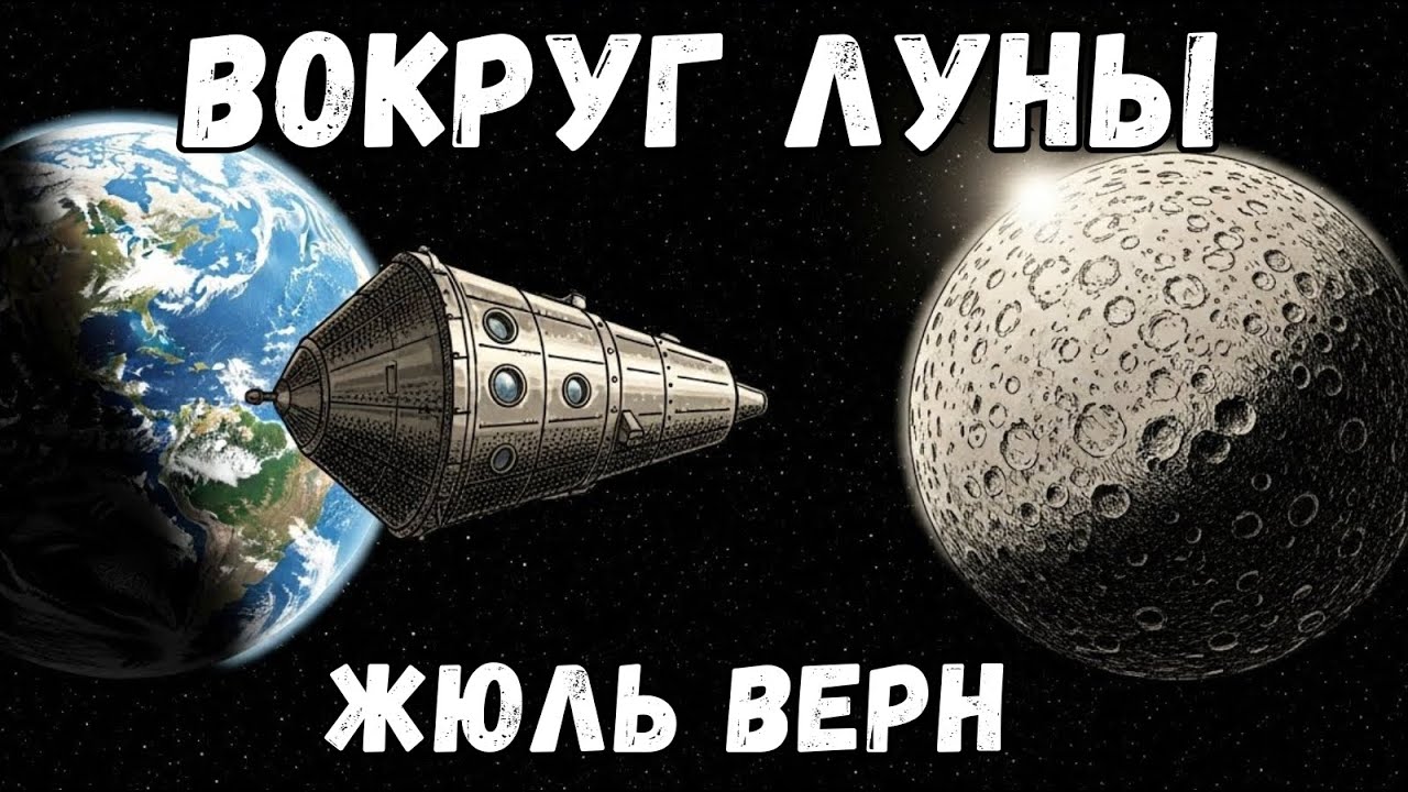 Вокруг Луны - Жюль Верн | Аудиокнига целиком