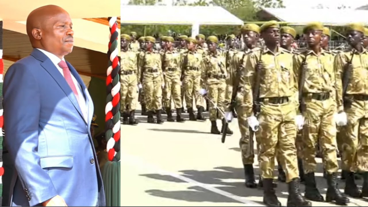 DP Kindiki enjoys beautiful silent grill during KWS cadet&Junior officers pass-out parade in Manyani