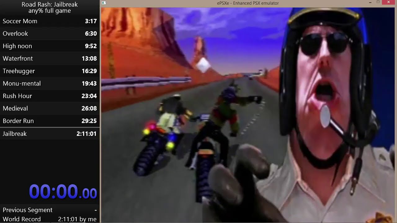 NO WORLD RECORD ANYMORE | Road Rash: Jailbreak Speedrun - Any% full game