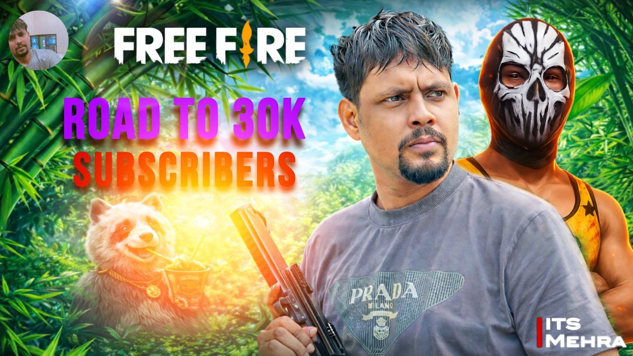 🔴Live Free Fire Road To 30k Subscribers | Custom Room its Mehra #garenafreefire