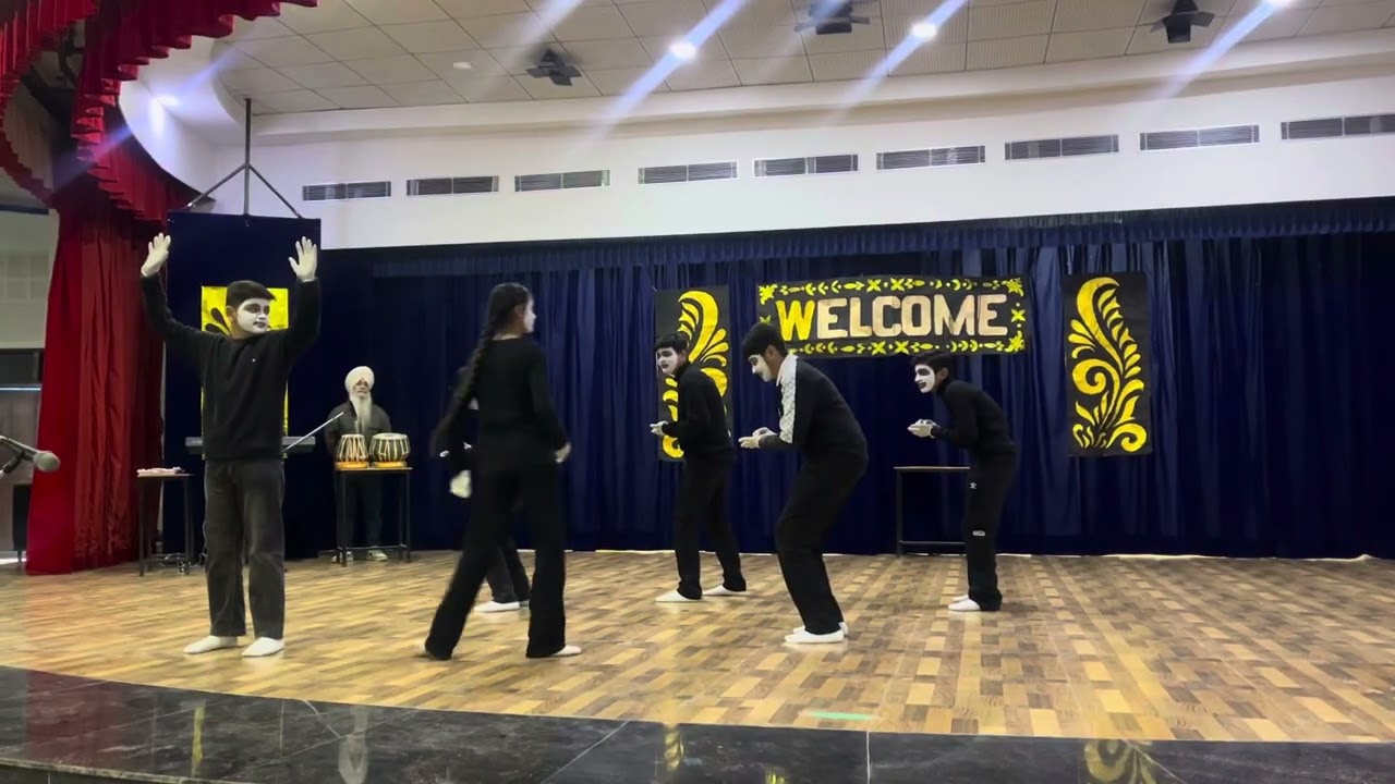 “ A mime on time management in  senior assembly “