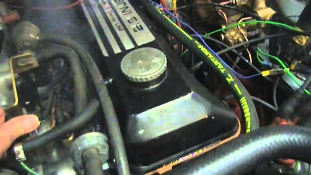 Opel Manta B 2.0E start up