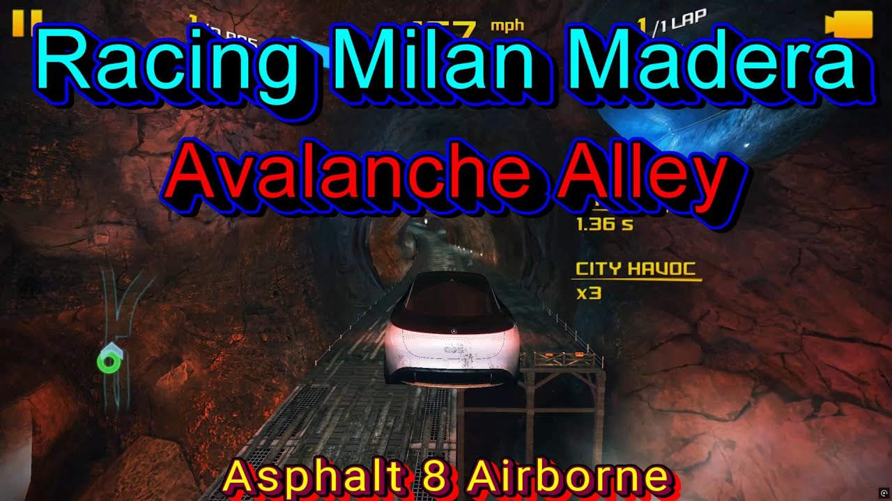 Asphalt 8: Racing Milan Madera Avalanche Alley FASTEST ROUTE!