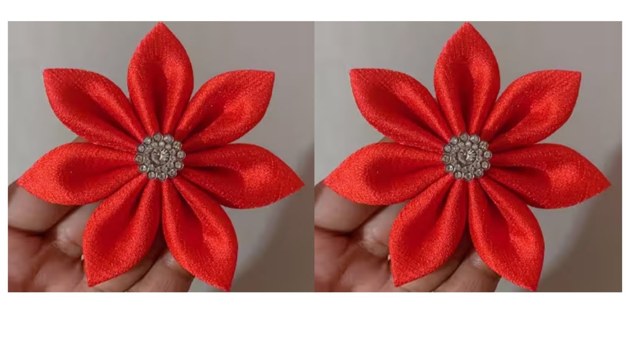 New model #fabric/ flower #design making banana Aasan tarika/full videotutorial#