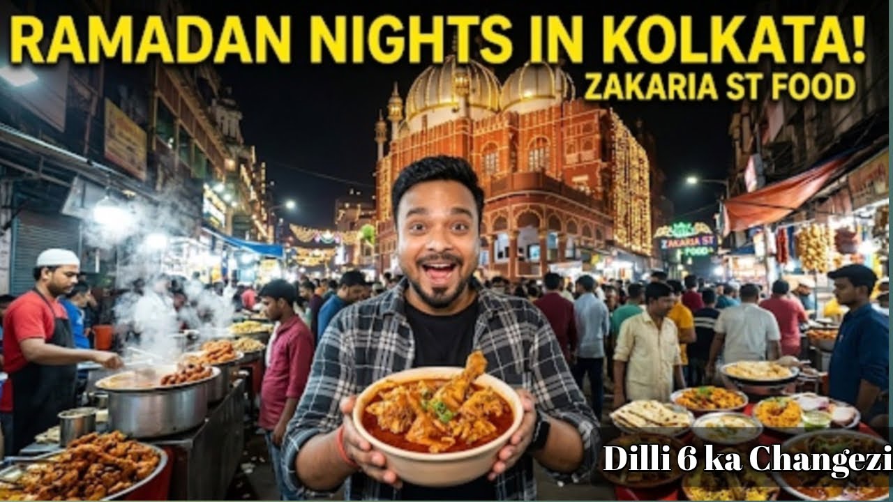 Ramadan Nights at Zakaria Street Kolkata | Famous Chicken Changezi & Street Food Tour