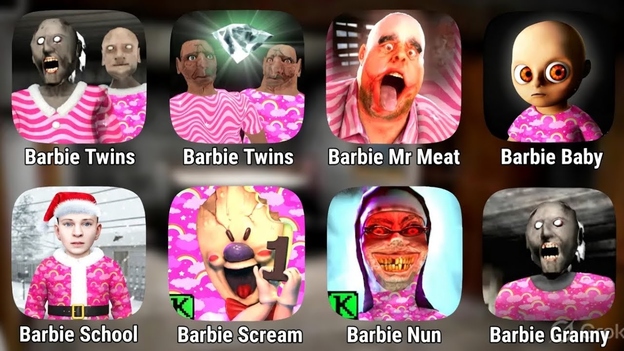 Granny 1, 2, 3 All New Mods || Barbie Granny 1,2,3 | Evil nun || Mr meat || Ice scream | Mods Horror