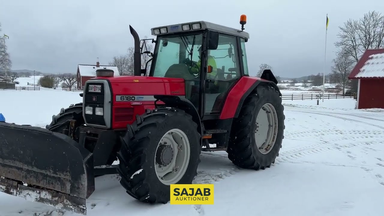 Traktor, Massey Ferguson 6180, 4WD | Sajab Auktioner