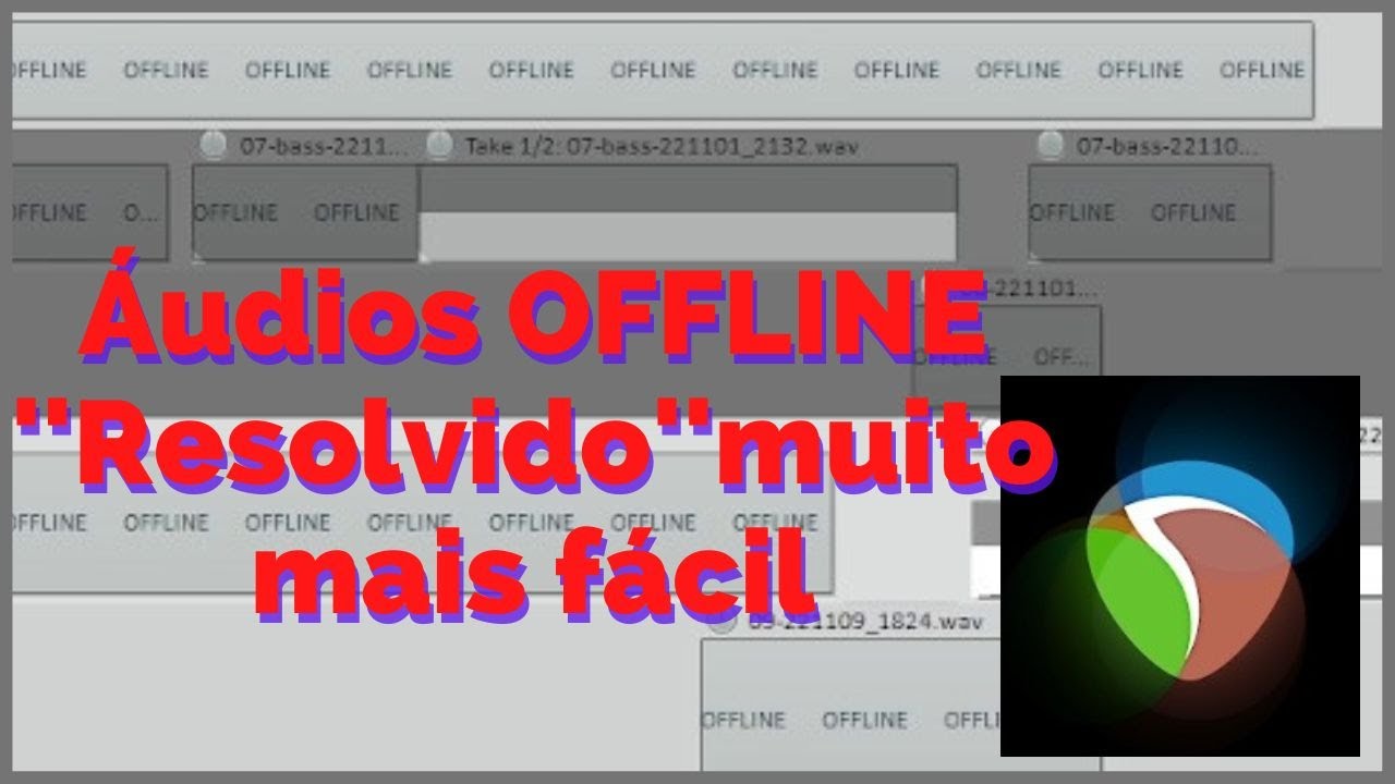 Como resolver os Áudios Offline fácil no Reaper