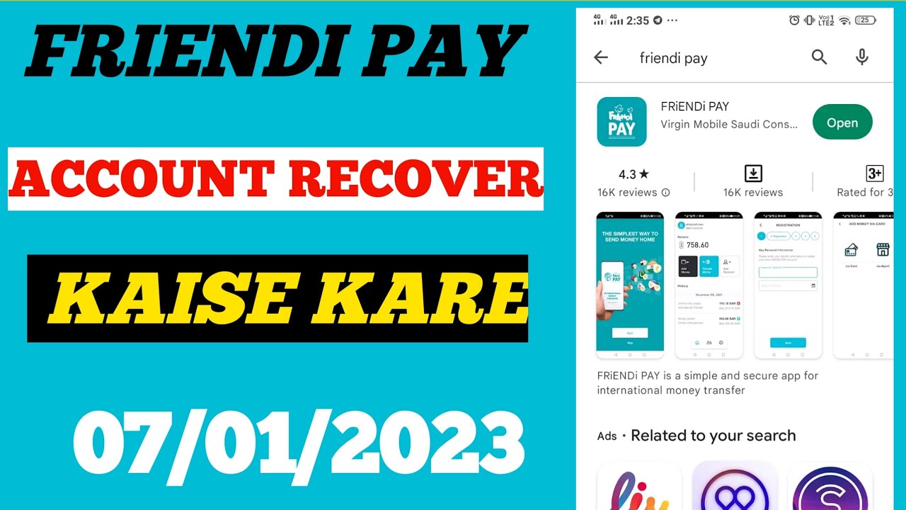 friendi pay account kaise banaye/friendi pay password forgot/friendi pay how to activate
