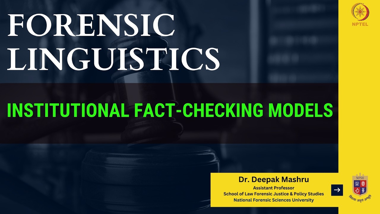 Institutional Fact-Checking Models