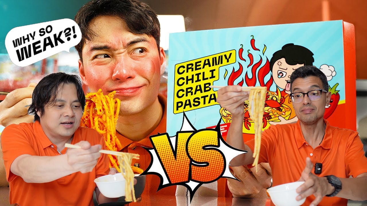 UNCLE ROGER’S Creamy Chili Crab Pasta Review & Challenge! FUIYOH! @mrnigelng