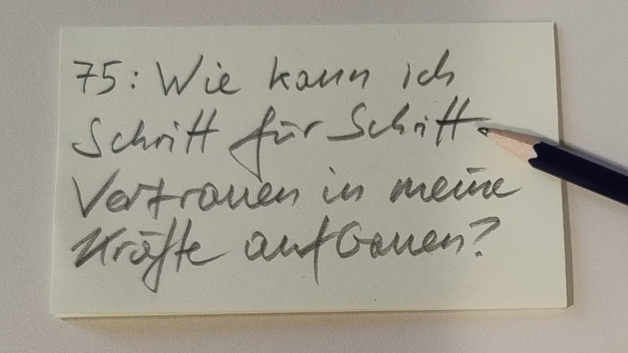 75: Wie kann ich Vertrauen in meine Sch&ouml;pferkraft aufbauen?