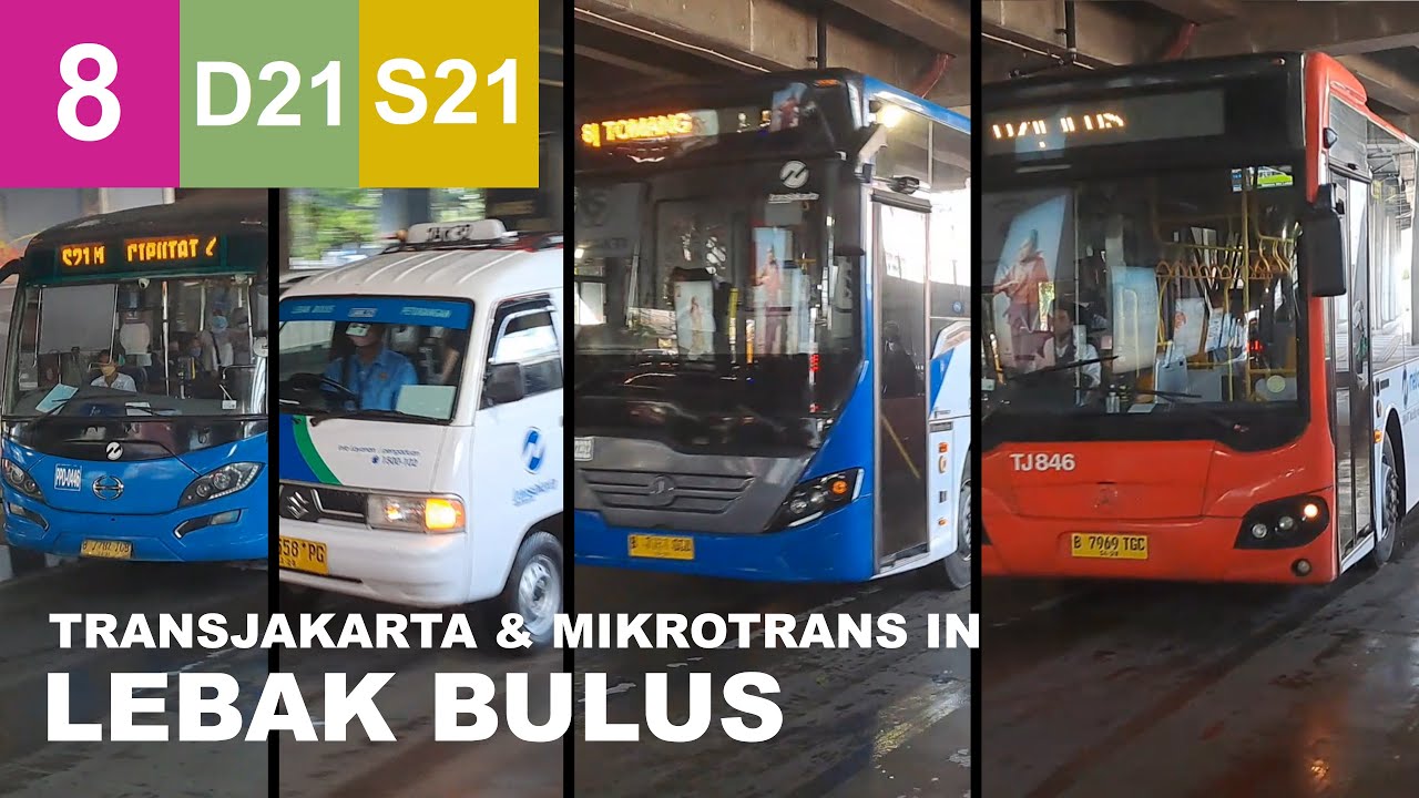Transjakarta Buses in Lebak Bulus