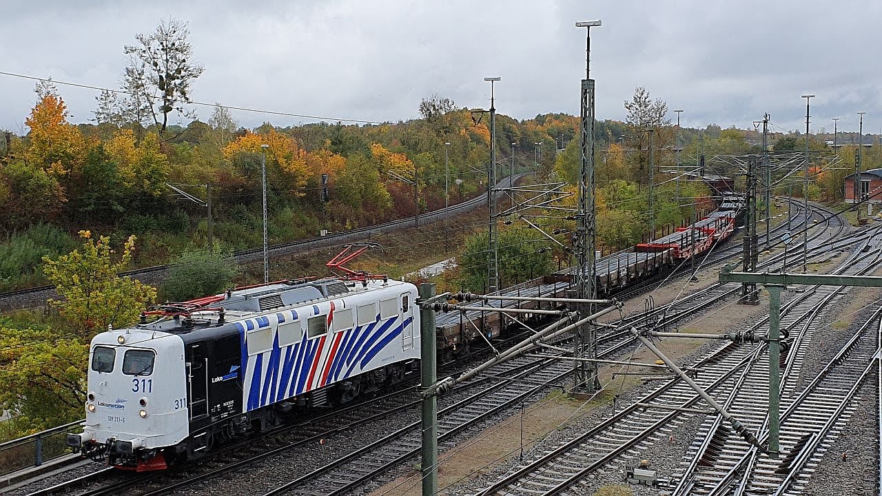 Грузовое железнодорожное движение на северной сортировочной станции Мюнхена Часть 2: с классом 139