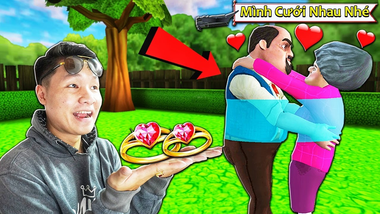 NẾU SLENDERMAN GIÚP ÔNG HÀNG XÓM CẦU HÔN CÔ GIÁO CHỦ NHIỆM | Thử Thách SlenderMan