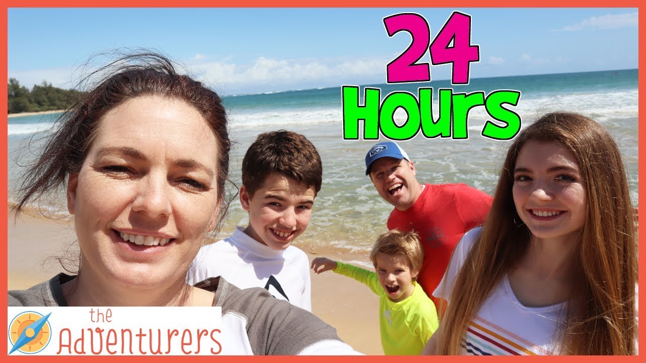 24 Hours On The Beach / That YouTub3 Family I The Adventurers