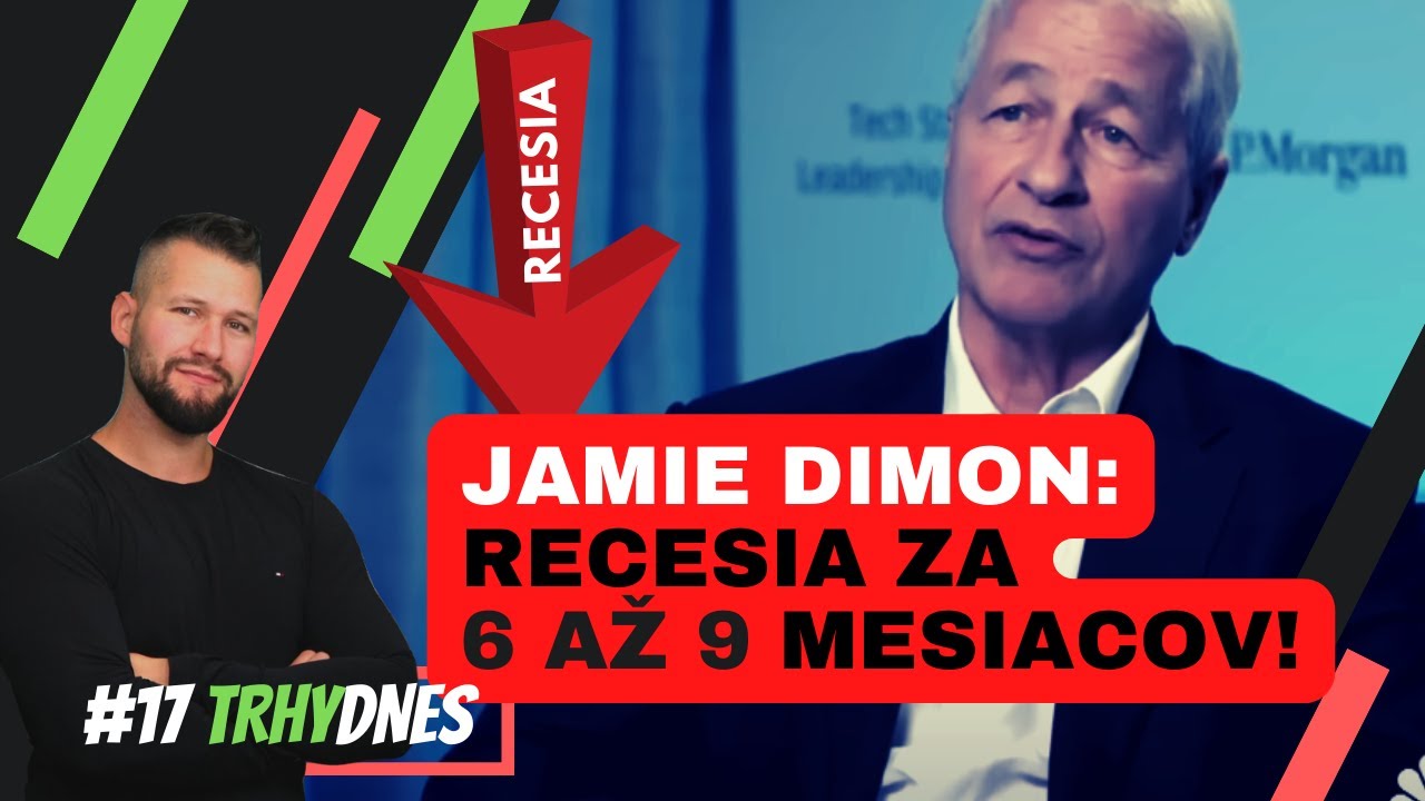 Jamie Dimon: Recesia pr&iacute;de do 6 až 9 mesiacov! | Krok USA ovplyvnil aj TSMC (-8%) | Intervencia BoE