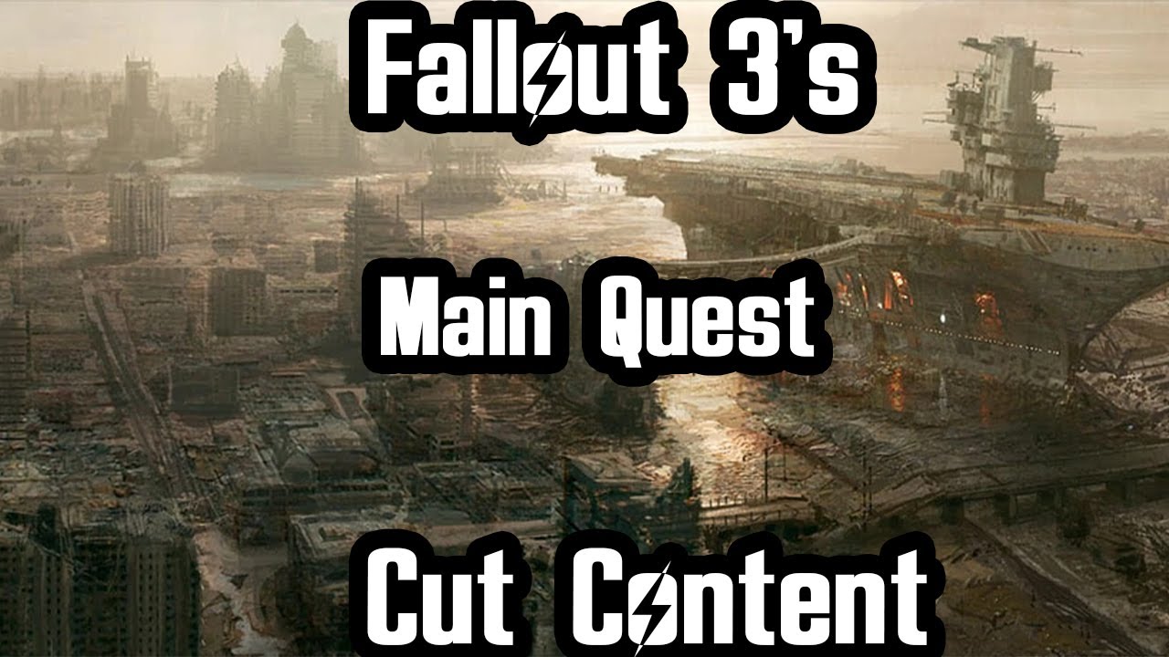 Fallout 3's Main Quest Cut Content