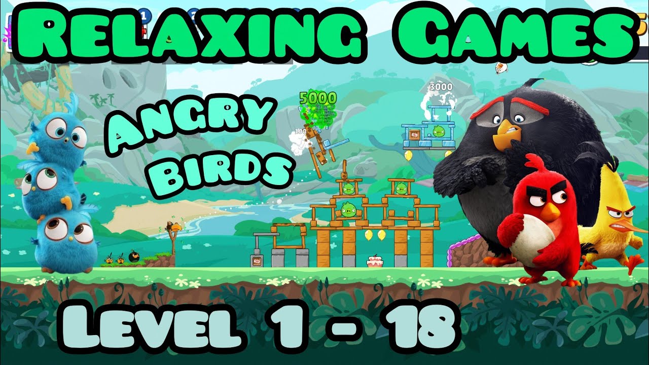Angry Birds Friends Fun Gameplay | Easy Levels & Big Crashes | Part 1 (Lv 1-18)