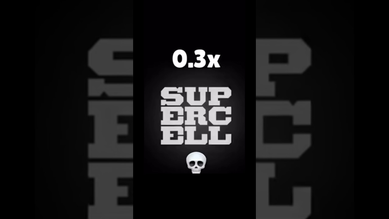 Supercell slowed 0.3💀#supercell #funny