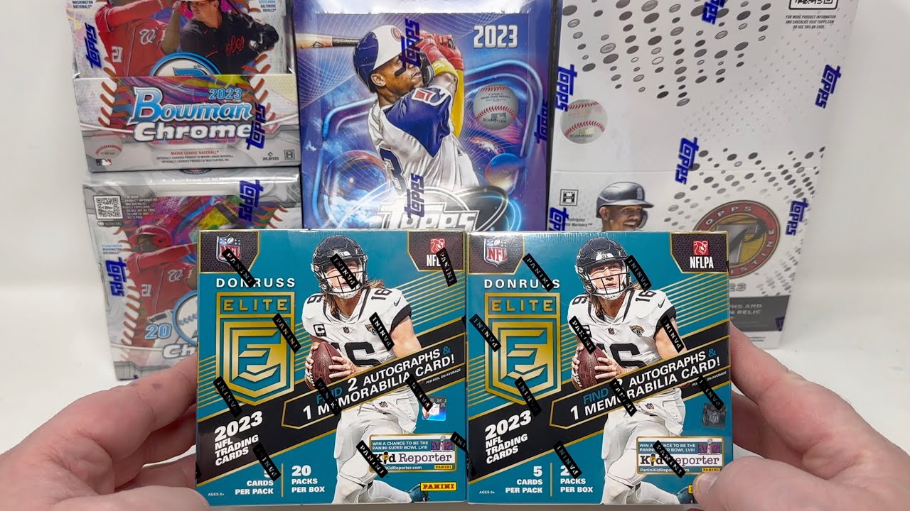 Cracking a 2023 Donruss Elite Football Hobby Box