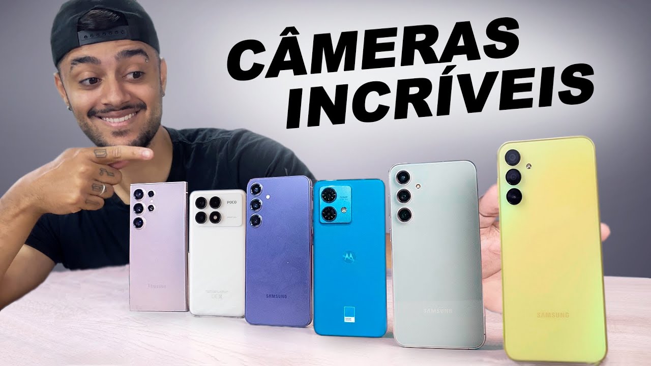 TOP 7 Celulares BARATOS com CÂMERAS INCRÍVEIS e que RODA TUDO