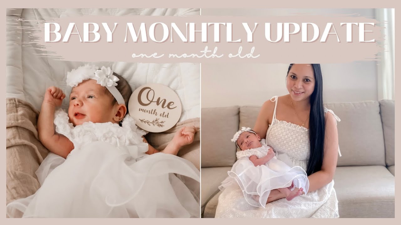 BABY MONTHLY UPDATE | One Month Old Baby Girl | One Month Baby Milestones And Development |Meu & Mea