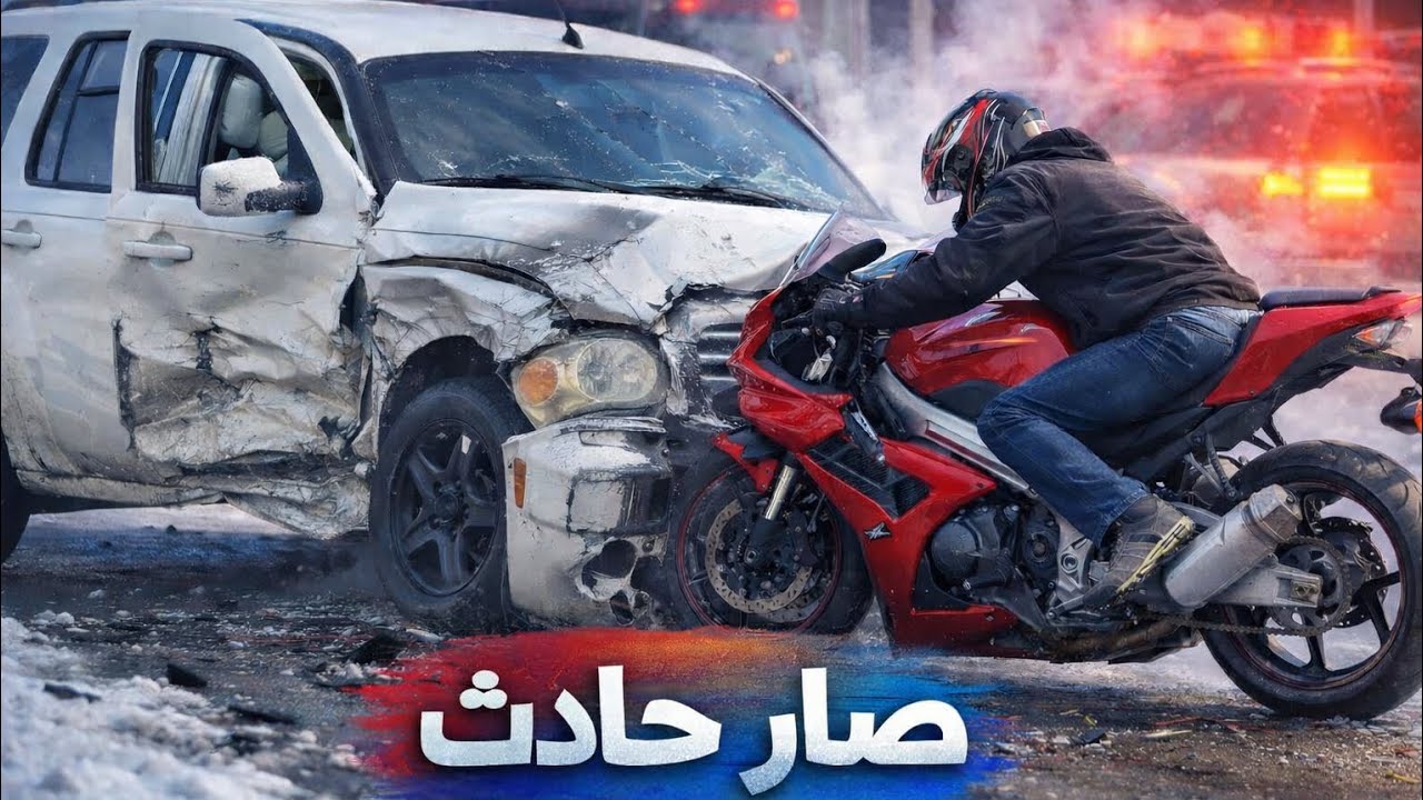 صار حادث مع الاسف