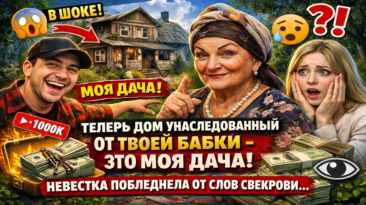 ТЕПЕРЬ ДОМ УНАСЛЕДОВАННЫЙ ОТ ТВОЕЙ БАБКИ   ЭТО МОЯ ДАЧА! НЕВЕСТКА ПОБЛЕДНЕЛА ОТ СЛОВ СВЕКРОВИ
