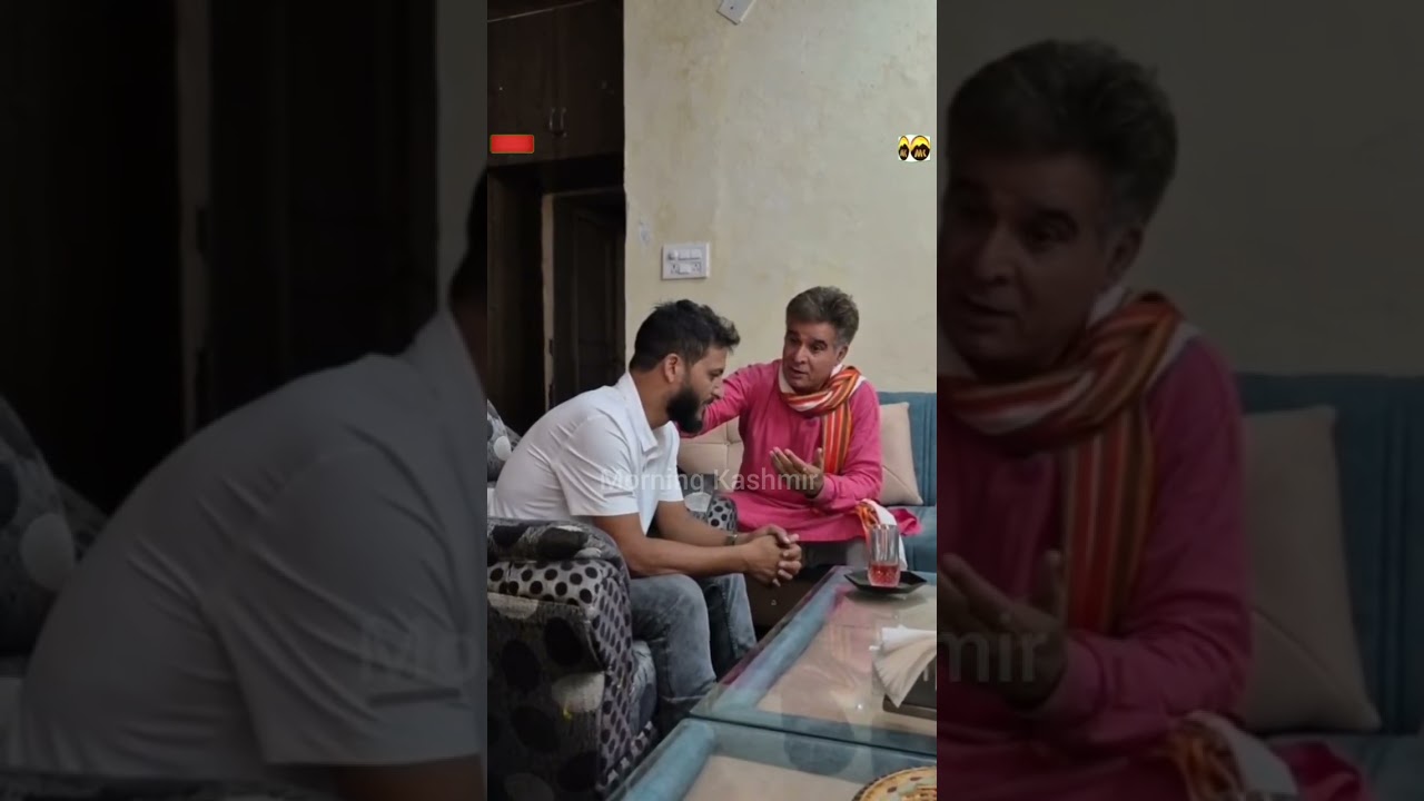 A Kashmiri youth, who was att@cked by Congress Party workers in New Delhi, met Ravinder Raina  today
