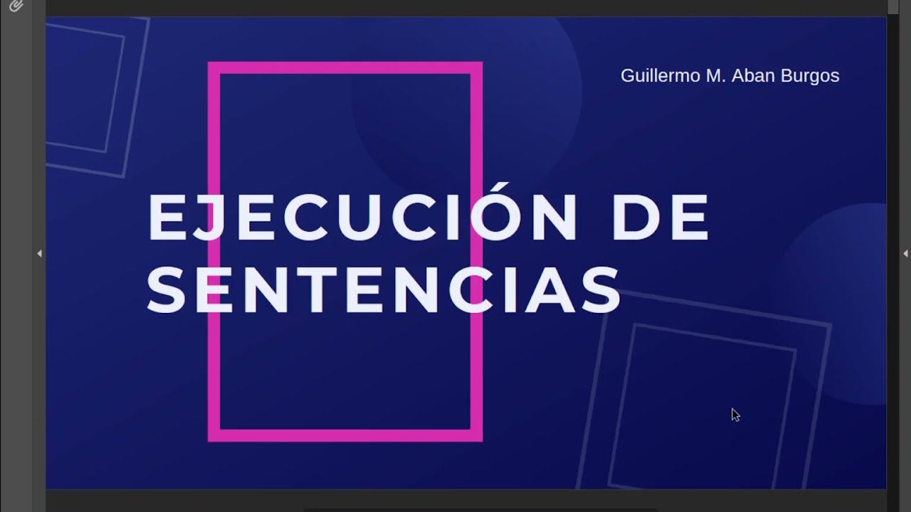 Ejecución de sentencias