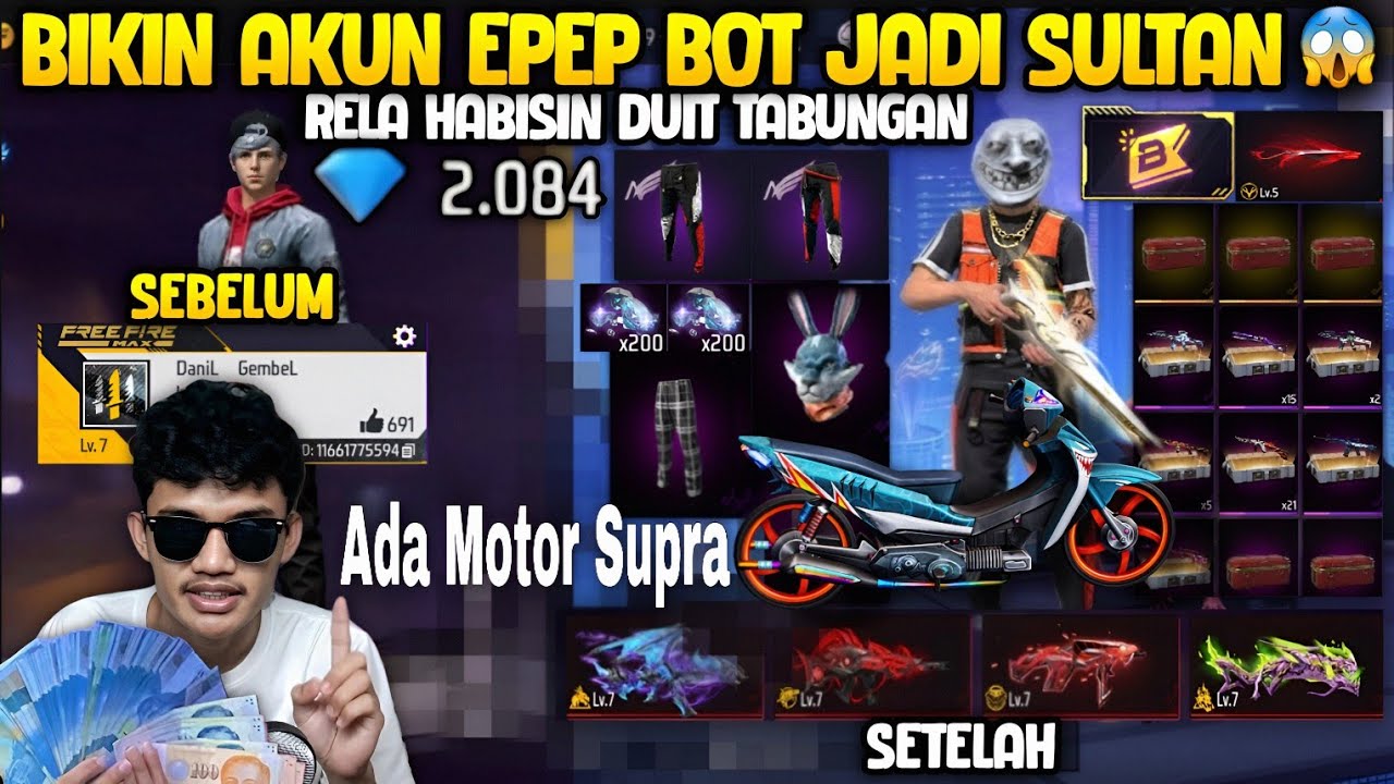 GW BUAT AKUN BARU TERUS GW JADIIN AKUN SULTAN 😱