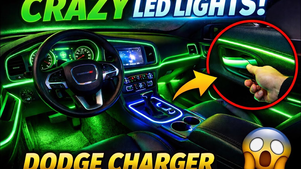 Подсветка салона этого Dodge Charger просто невероятная 🔥