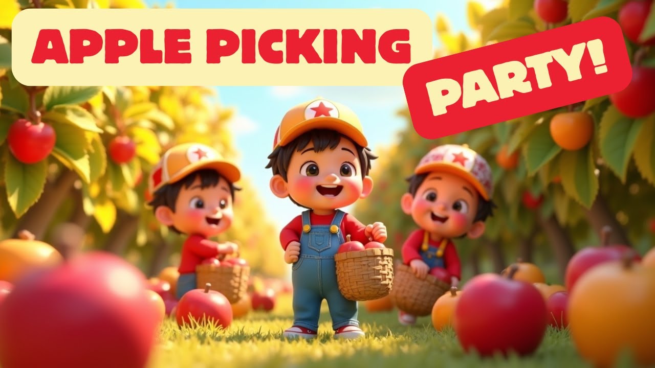 APPLE PICKING PARTY! 🍎| Fall Counting Song for Kids | Luigie’s Autumn Adventure! 🍁| Luigie Land