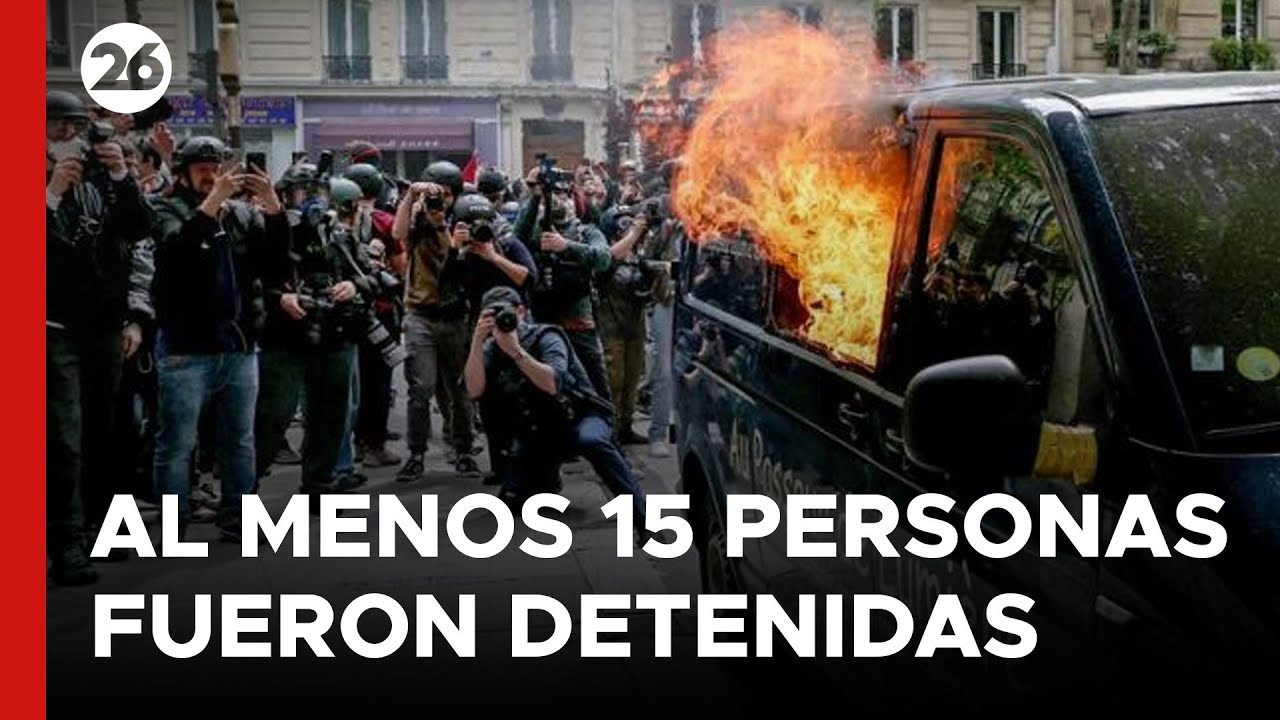 FRANCIA - EN VIVO | Incidentes en Francia durante la marcha del Día del Trabajo