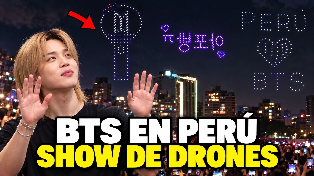 BTS EN PER&Uacute;: SHOW DE DRONES RECIBE A MILES DE PERSONAS &iquest;QUE PASO?